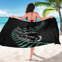Custom New Zealand Silver Fern Rugby Sarong Aotearoa Kiwi Maori Pattern LT14