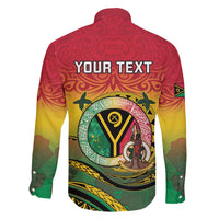 Personalised Vanuatu Family Matching Long Sleeve Bodycon Dress and Hawaiian Shirt Yumi 45th Hapi Independens Dei - Reggae Version LT14