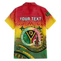 Personalised Vanuatu Family Matching Mermaid Dress and Hawaiian Shirt Yumi 46th Hapi Independens Dei - Reggae Version LT14 - Polynesian Pride