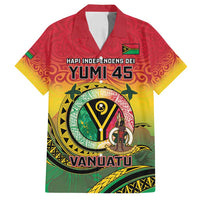Personalised Vanuatu Family Matching Tank Maxi Dress and Hawaiian Shirt Yumi 45th Hapi Independens Dei - Reggae Version LT14