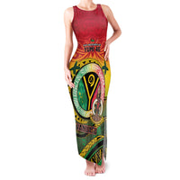 Personalised Vanuatu Family Matching Tank Maxi Dress and Hawaiian Shirt Yumi 46th Hapi Independens Dei - Reggae Version LT14 Mom's Dress Reggae - Polynesian Pride