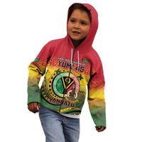Personalised Vanuatu Kid Hoodie Yumi 46th Hapi Independens Dei - Reggae Version LT14 - Polynesian Pride