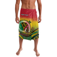 Personalised Vanuatu Lavalava Yumi 46th Hapi Independens Dei - Reggae Version LT14 Reggae - Polynesian Pride