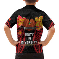 Papua New Guinea Independence Day Family Matching Off The Shoulder Long Sleeve Dress and Hawaiian Shirt PNG Since 1975 LT14 - Polynesian Pride