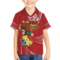 Personalised Tonga Independence Day Hawaiian Shirt Happy 54th Independence Anniversary Ngatu Pattern LT14 - Polynesian Pride