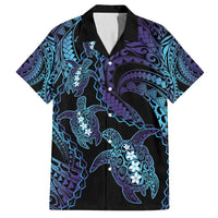 Polynesia Sea Turtle Day Family Matching Summer Maxi Dress and Hawaiian Shirt Tribal Honu Plumeria Polynesian Pattern