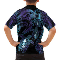 Polynesia Sea Turtle Day Hawaiian Shirt Tribal Honu Plumeria Polynesian Pattern