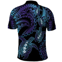 Polynesia Sea Turtle Day Polo Shirt Tribal Honu Plumeria Polynesian Pattern