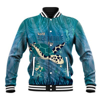World Sea Turtle Day Polynesia Baseball Jacket Go With The Flow
