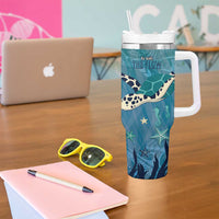 World Sea Turtle Day Polynesia Tumbler With Handle Go With The Flow