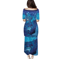 Kuri New Zealand Matariki Family Matching Puletasi and Hawaiian Shirt Aotearoa Dog Waka Maori New Year Galaxy Vibes