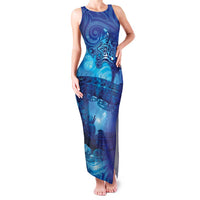 Kuri New Zealand Matariki Family Matching Tank Maxi Dress and Hawaiian Shirt Aotearoa Dog Waka Maori New Year Galaxy Vibes
