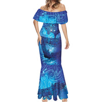 Kuri New Zealand Matariki Mermaid Dress Aotearoa Dog Waka Maori New Year Galaxy Vibes