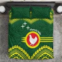 Manu'a Flag Day Bedding Set Polynesian Pattern National Color Proud