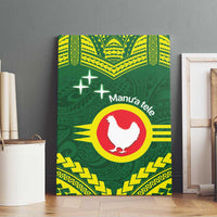 Manu'a Flag Day Canvas Wall Art Polynesian Pattern National Color Proud