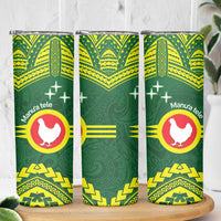 Manu'a Flag Day Skinny Tumbler Polynesian Pattern National Color Proud LT14 - Polynesian Pride