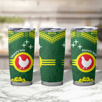 Manu'a Flag Day Tumbler Cup Polynesian Pattern National Color Proud