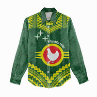 Manu'a Flag Day Women Casual Shirt Polynesian Pattern National Color Proud