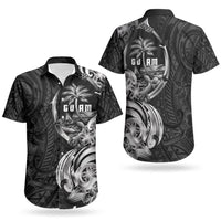 Attelong Guam Chamorro Couples Matching Puletasi and Hawaiian Shirt Guahan Seal Tattoo LT14 - Polynesian Pride