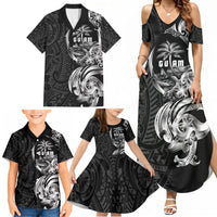 Attelong Guam Chamorro Family Matching Summer Maxi Dress and Hawaiian Shirt Guahan Seal Tattoo LT14 - Polynesian Pride