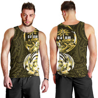 Amariyu Guam Chamorro Men Tank Top Guahan Seal Tattoo LT14 - Polynesian Pride