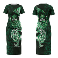 Betde Guam Chamorro Couples Matching Short Sleeve Bodycon Dress and Hawaiian Shirt Guahan Seal Tattoo LT14 - Polynesian Pride