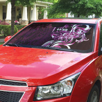 Kulot Di Rosa Guam Chamorro Auto Sun Shade Guahan Seal Tattoo LT14 - Polynesian Pride
