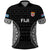 Fiji Rugby Polo Shirt 2023 Fijian Tapa Pattern World Cup Black LT14 Black - Polynesian Pride