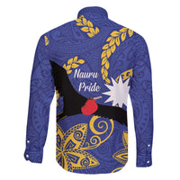 Nauru Angam Day Family Matching Puletasi and Hawaiian Shirt Naoero Frigate Bird Polynesian Pattern