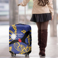 Nauru Angam Day Luggage Cover Naoero Frigate Bird Polynesian Pattern
