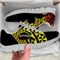 Nukuoro Atoll Sneakers Polynesian Tattoo Curves Reggae Version