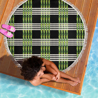 Aloha Hawaii Pakalana Pikake Lei Beach Blanket Palaka Inspired Hawaiian-plaid Black