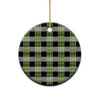 Aloha Hawaii Pakalana Pikake Lei Ceramic Ornament Palaka Inspired Hawaiian-plaid Black