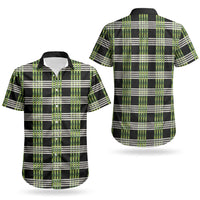 Aloha Hawaii Pakalana Pikake Lei Couples Matching Mermaid Dress and Hawaiian Shirt Palaka Inspired Hawaiian-plaid Black