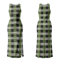 Aloha Hawaii Pakalana Pikake Lei Couples Matching Tank Maxi Dress and Hawaiian Shirt Palaka Inspired Hawaiian-plaid Black