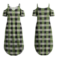 Aloha Hawaii Pakalana Pikake Lei Family Matching Summer Maxi Dress and Hawaiian Shirt Palaka Inspired Hawaiian-plaid Black