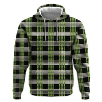 Aloha Hawaii Pakalana Pikake Lei Hoodie Palaka Inspired Hawaiian-plaid Black