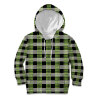 Aloha Hawaii Pakalana Pikake Lei Kid Hoodie Palaka Inspired Hawaiian-plaid Black