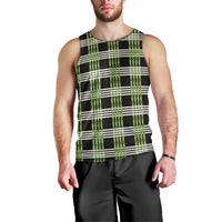 Aloha Hawaii Pakalana Pikake Lei Men Tank Top Palaka Inspired Hawaiian-plaid Black