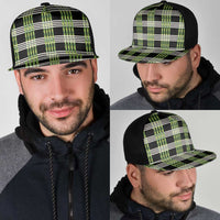 Aloha Hawaii Pakalana Pikake Lei Mesh Trucker Cap Palaka Inspired Hawaiian-plaid Black