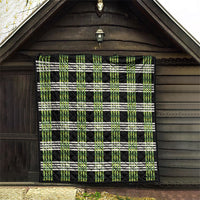 Aloha Hawaii Pakalana Pikake Lei Quilt Palaka Inspired Hawaiian-plaid Black