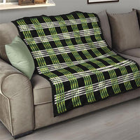 Aloha Hawaii Pakalana Pikake Lei Quilt Palaka Inspired Hawaiian-plaid Black
