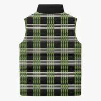 Aloha Hawaii Pakalana Pikake Lei Sleeveless Puffer Jacket Palaka Inspired Hawaiian-plaid Black