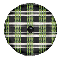 Aloha Hawaii Pakalana Pikake Lei Spare Tire Cover Palaka Inspired Hawaiian-plaid Black