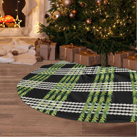 Aloha Hawaii Pakalana Pikake Lei Tree Skirt Palaka Inspired Hawaiian-plaid Black
