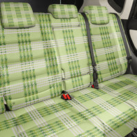 Aloha Hawaii Pakalana Pikake Lei Back Car Seat Cover Palaka Inspired Hawaiian-plaid Pastel Green