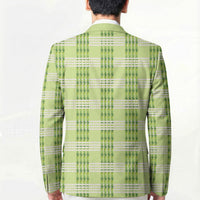 Aloha Hawaii Pakalana Pikake Lei Blazer Palaka Inspired Hawaiian-plaid Pastel Green
