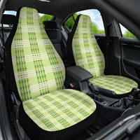 Aloha Hawaii Pakalana Pikake Lei Car Seat Cover Palaka Inspired Hawaiian-plaid Pastel Green