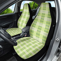 Aloha Hawaii Pakalana Pikake Lei Car Seat Cover Palaka Inspired Hawaiian-plaid Pastel Green