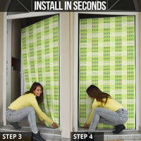 Aloha Hawaii Pakalana Pikake Lei Door Cover Palaka Inspired Hawaiian-plaid Pastel Green
